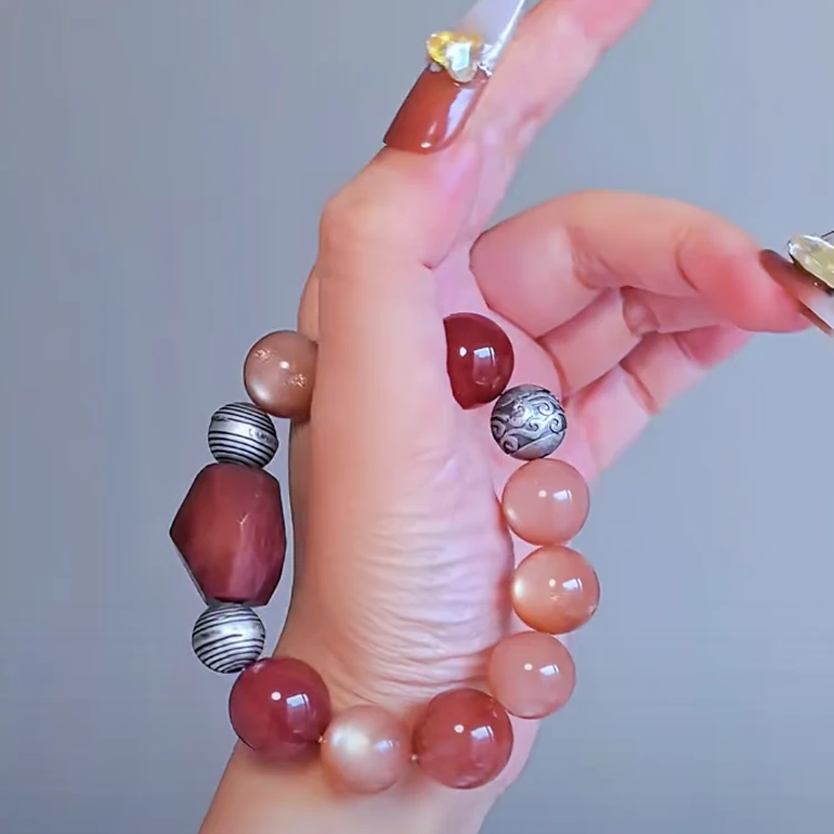 Red Rabbit fur Crystal Bracelet suppliers